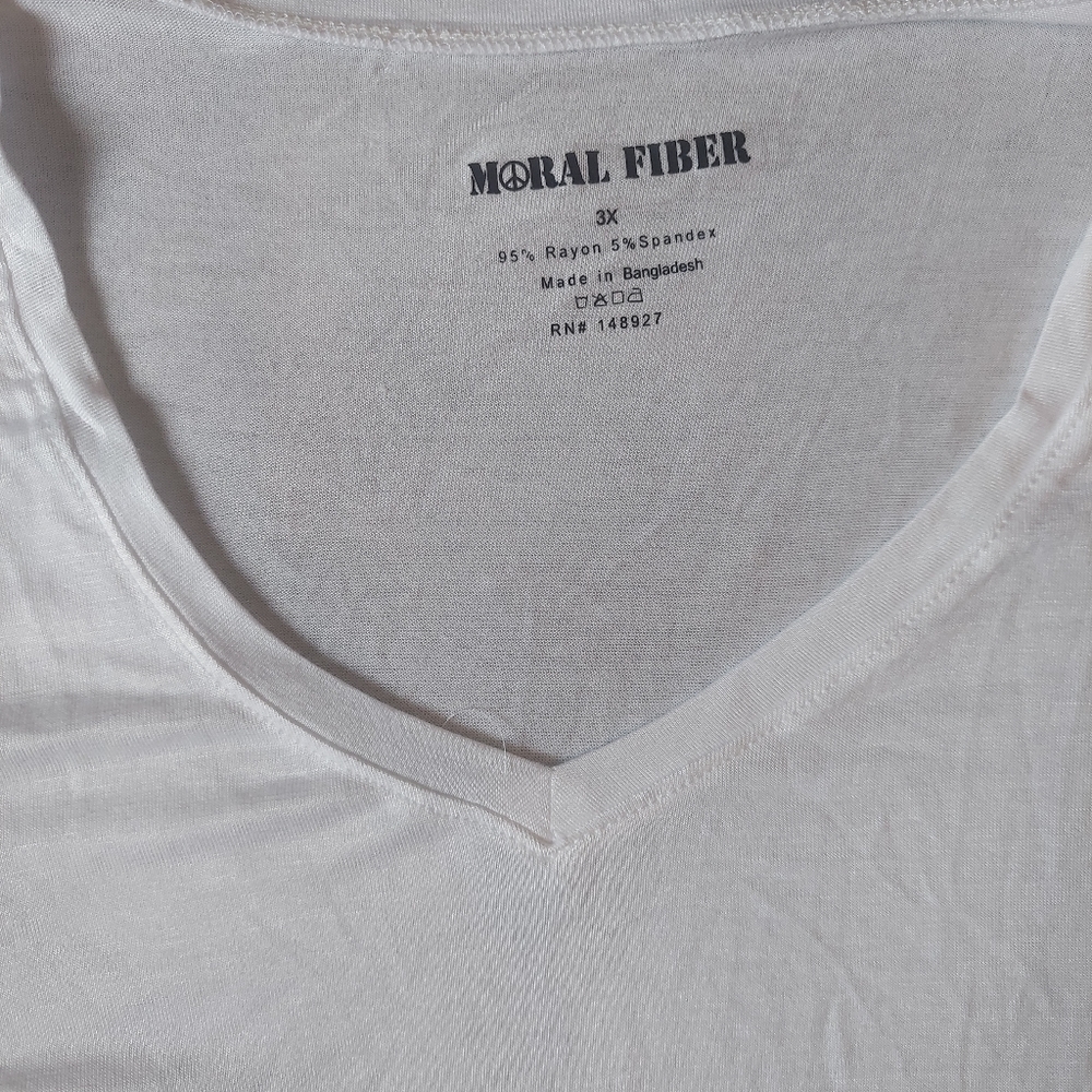 🌞Moral Fiber White T Shirt